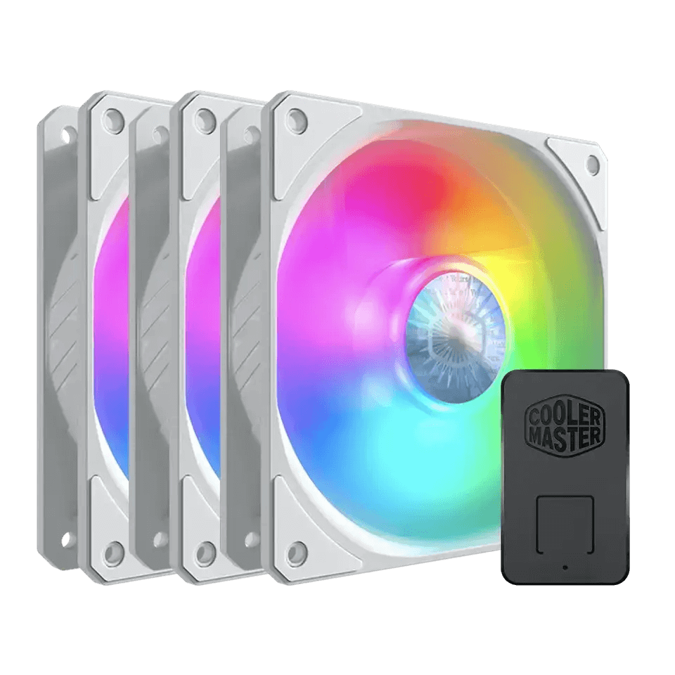 COOLER FAN COOLER MASTER SICKLEFLOW 120 ARGB 3 EN 1 WHITE EDITION