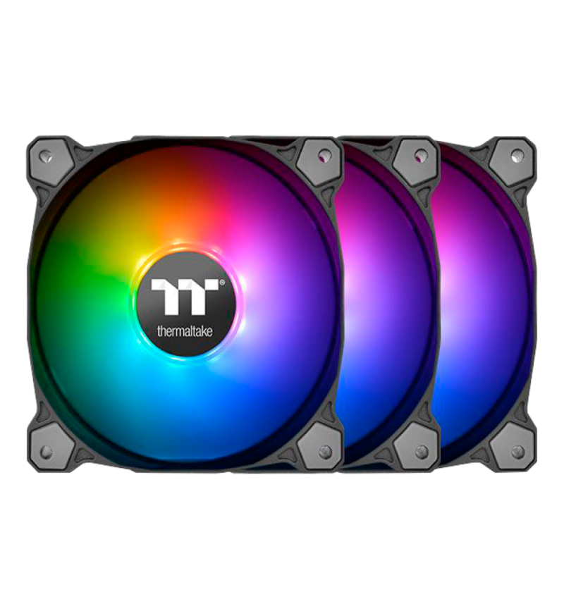 COOLER FAN THERMALTAKE PURE 12 ARGB X3 + CONTROLADORA