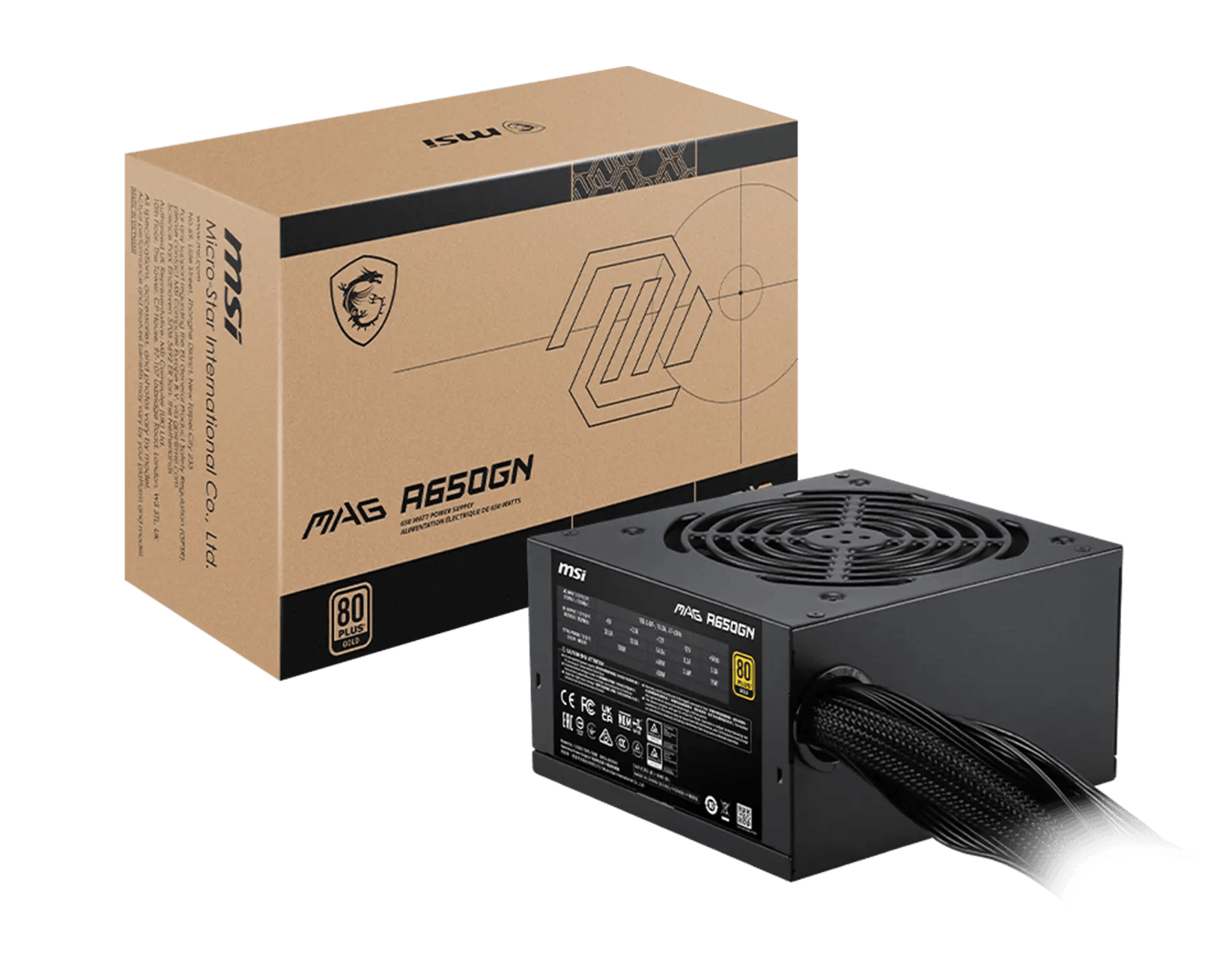 MSI FUENTE MAG A650GN 650W GOLD