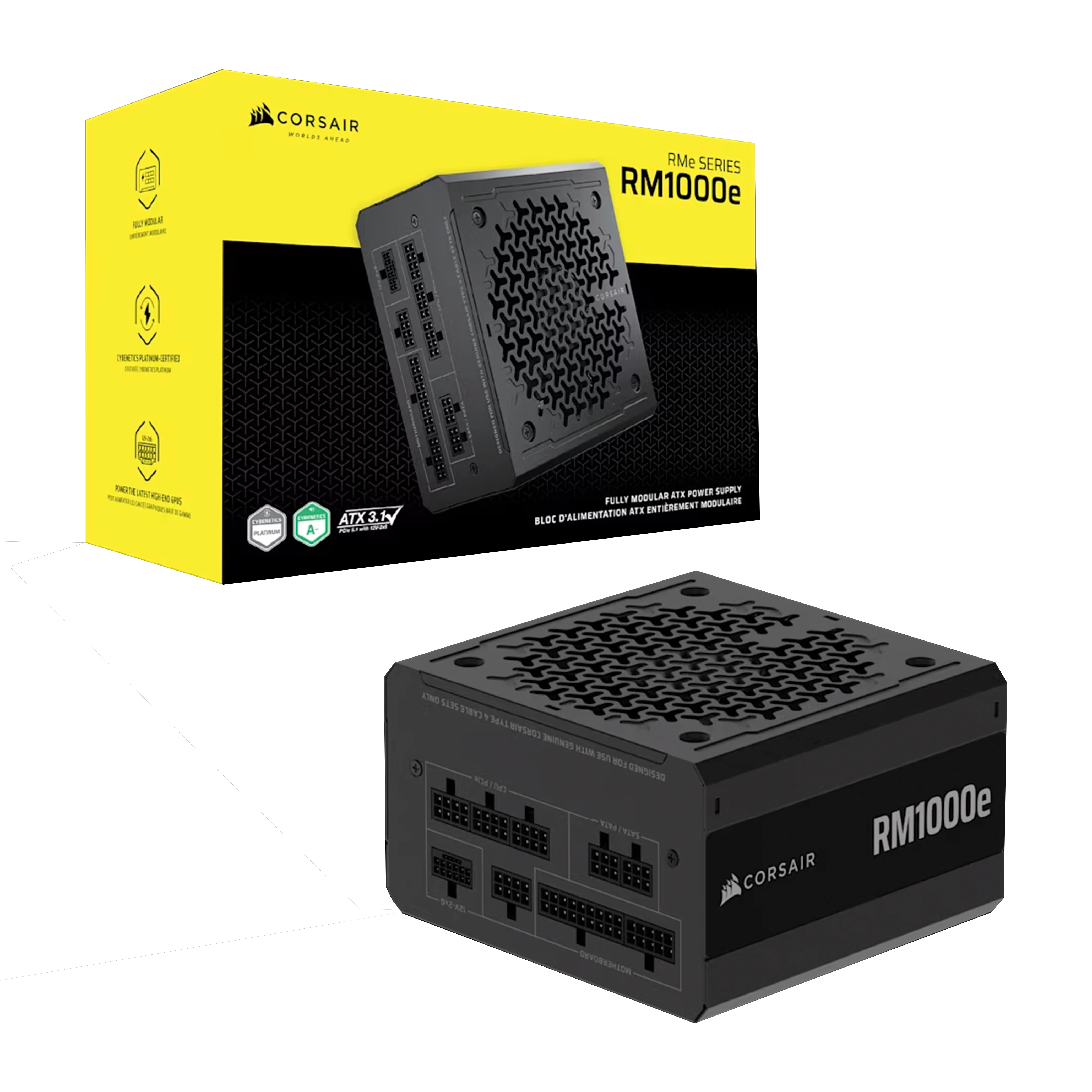 FUENTE CORSAIR RM1000E GOLD MODULAR 1000W CYBENETICS