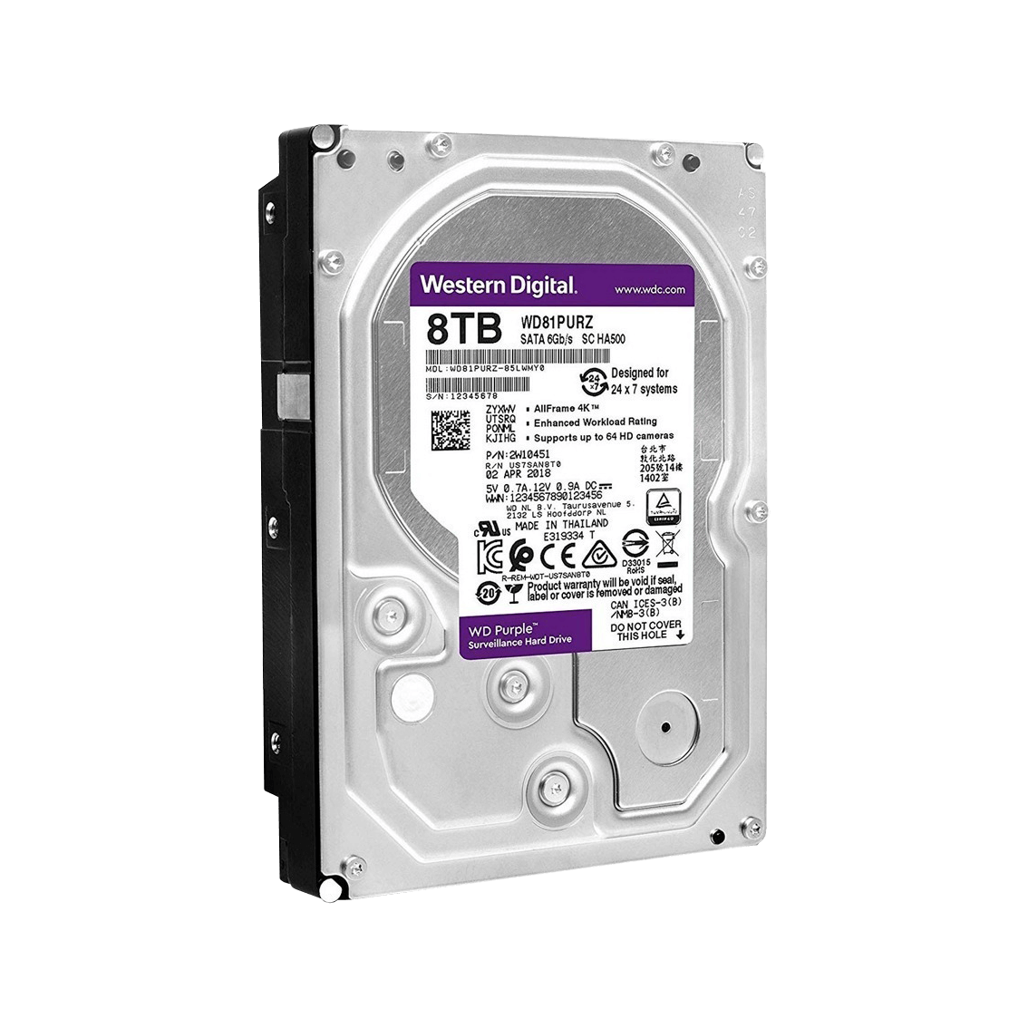 HDD WESTERN DIGITAL PURPLE 8TB