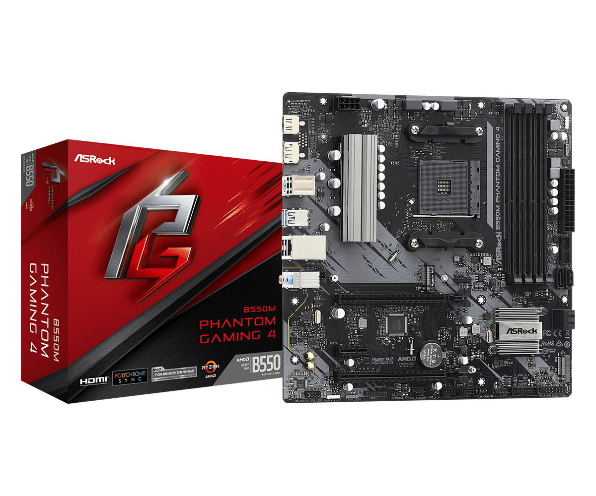 PLACA MADRE ASROCK B550M PHANTOM GAMING 4