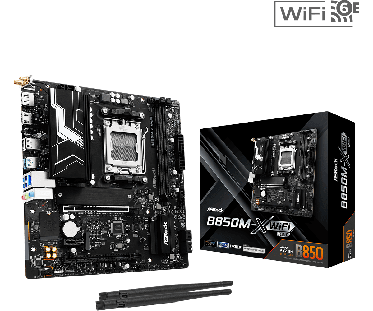 PLACA MADRE ASROCK B850M-X WIFI