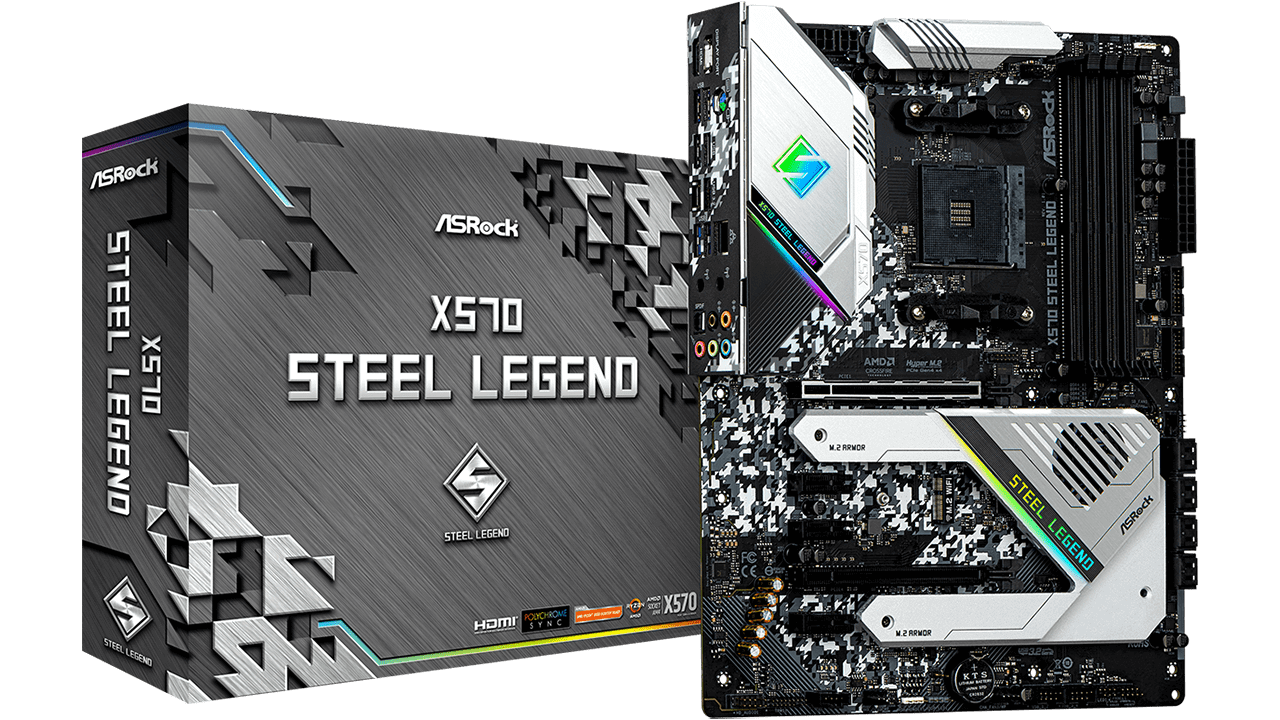 PLACA MADRE ASROCK X570 STEEL LEGEND