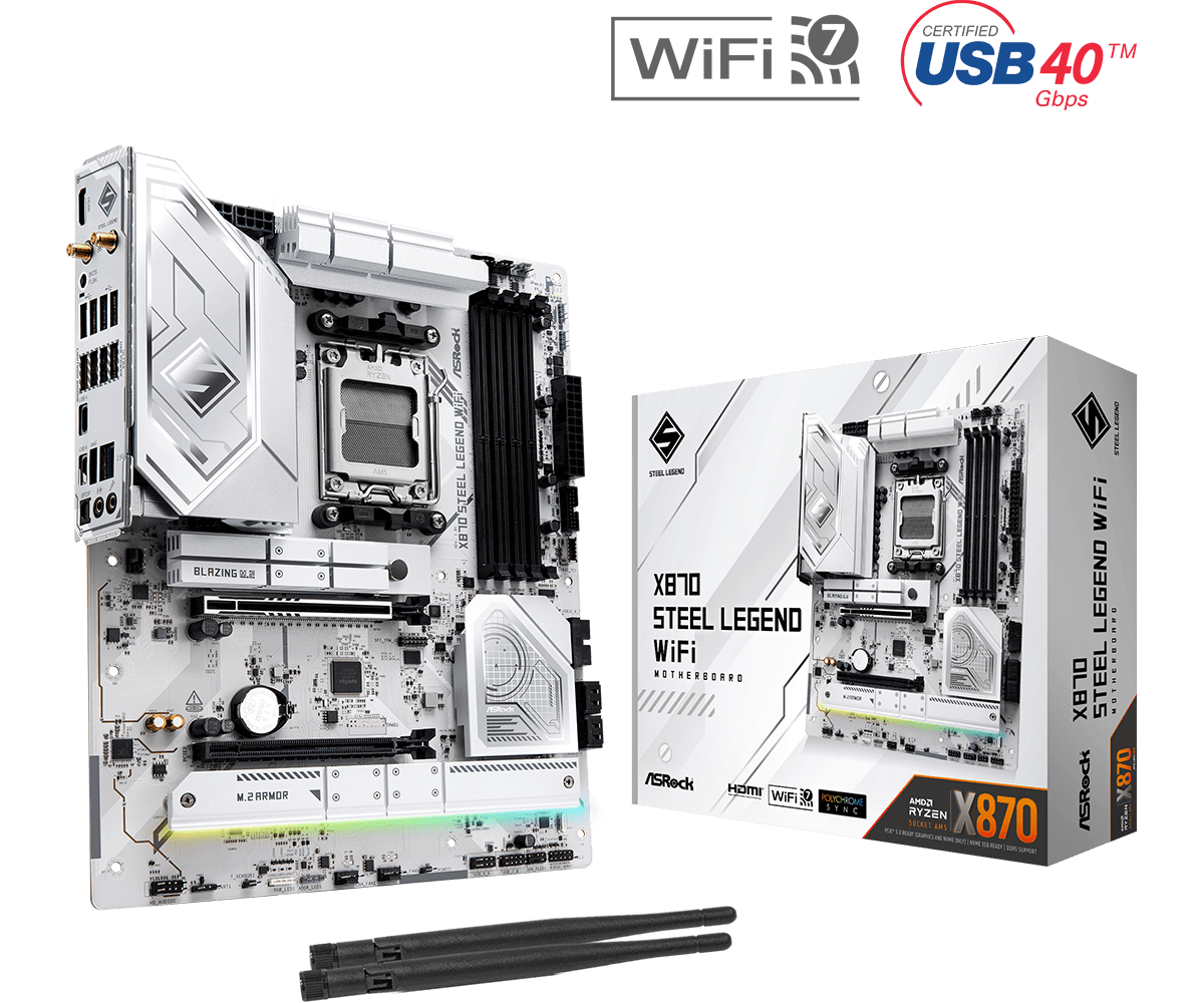 PLACA MADRE ASROCK X870 STEEL LEGEND WIFI