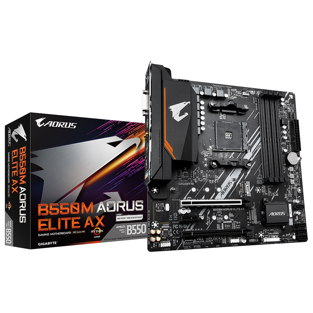 PLACA MADRE AORUS B550M ELITE AX