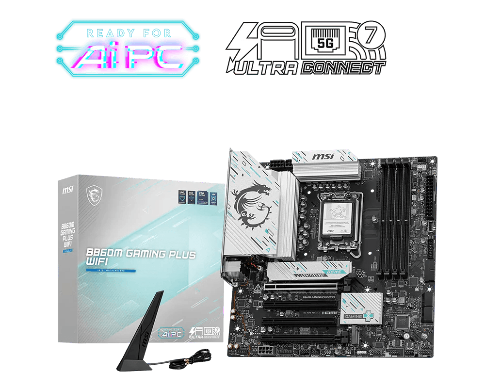 MSI PLACA MADRE B860M GAMING PLUS WIFI