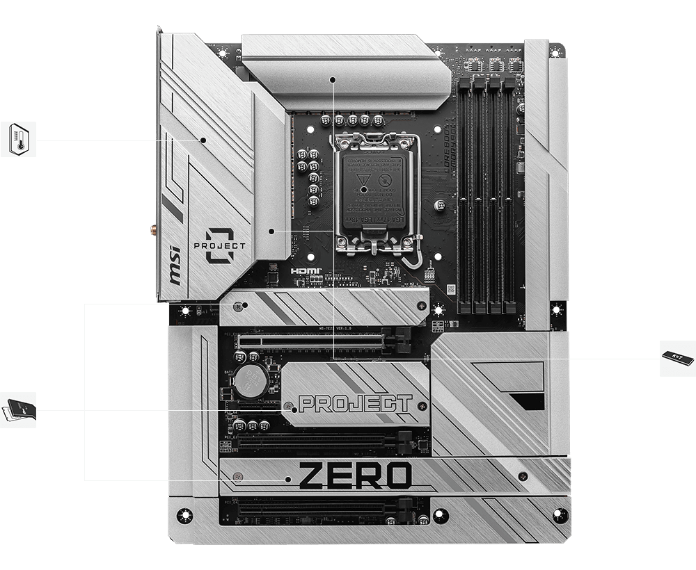 PLACA MADRE MSI Z790 PROJECT ZERO