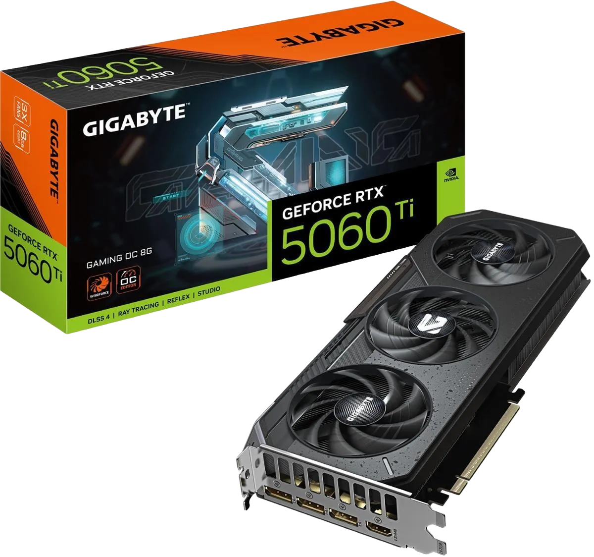 PLACA DE VIDEO GIGABYTE RTX 5060TI GAMING OC 8GB 3X