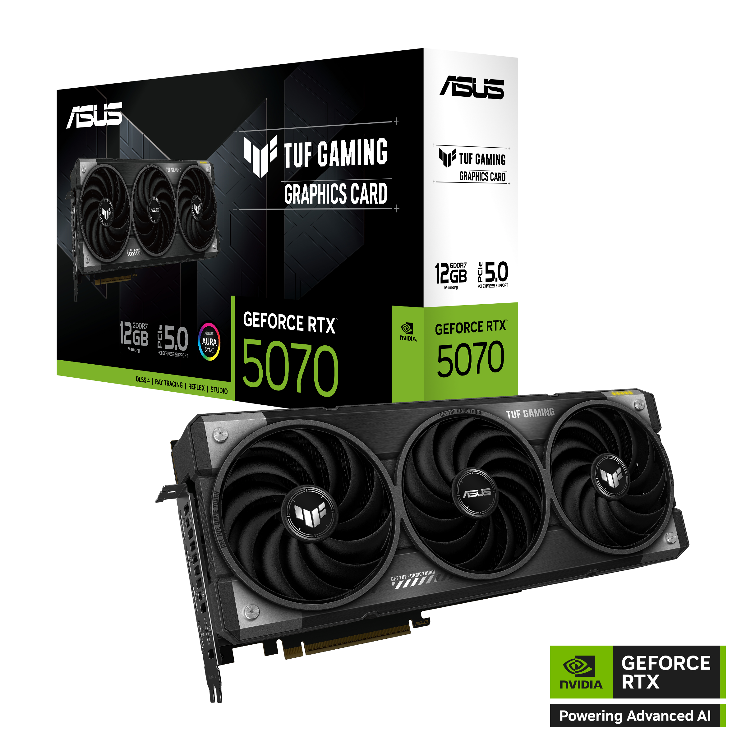 PLACA DE VIDEO ASUS RTX 5070 TUF OC 12GB GDDR7