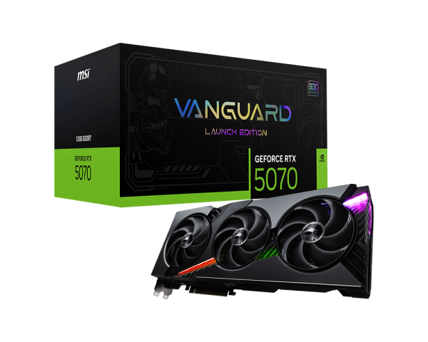 PLACA DE VIDEO MSI RTX 5070 VANGUARD SOC 12GB