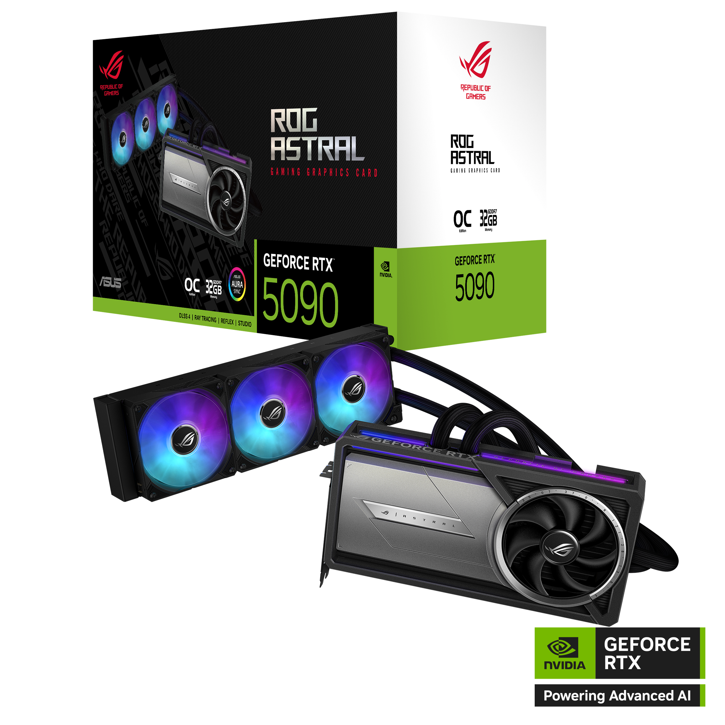 PLACA DE VIDEO ASUS RTX 5090 ROG ASTRAL LC 32GB OC