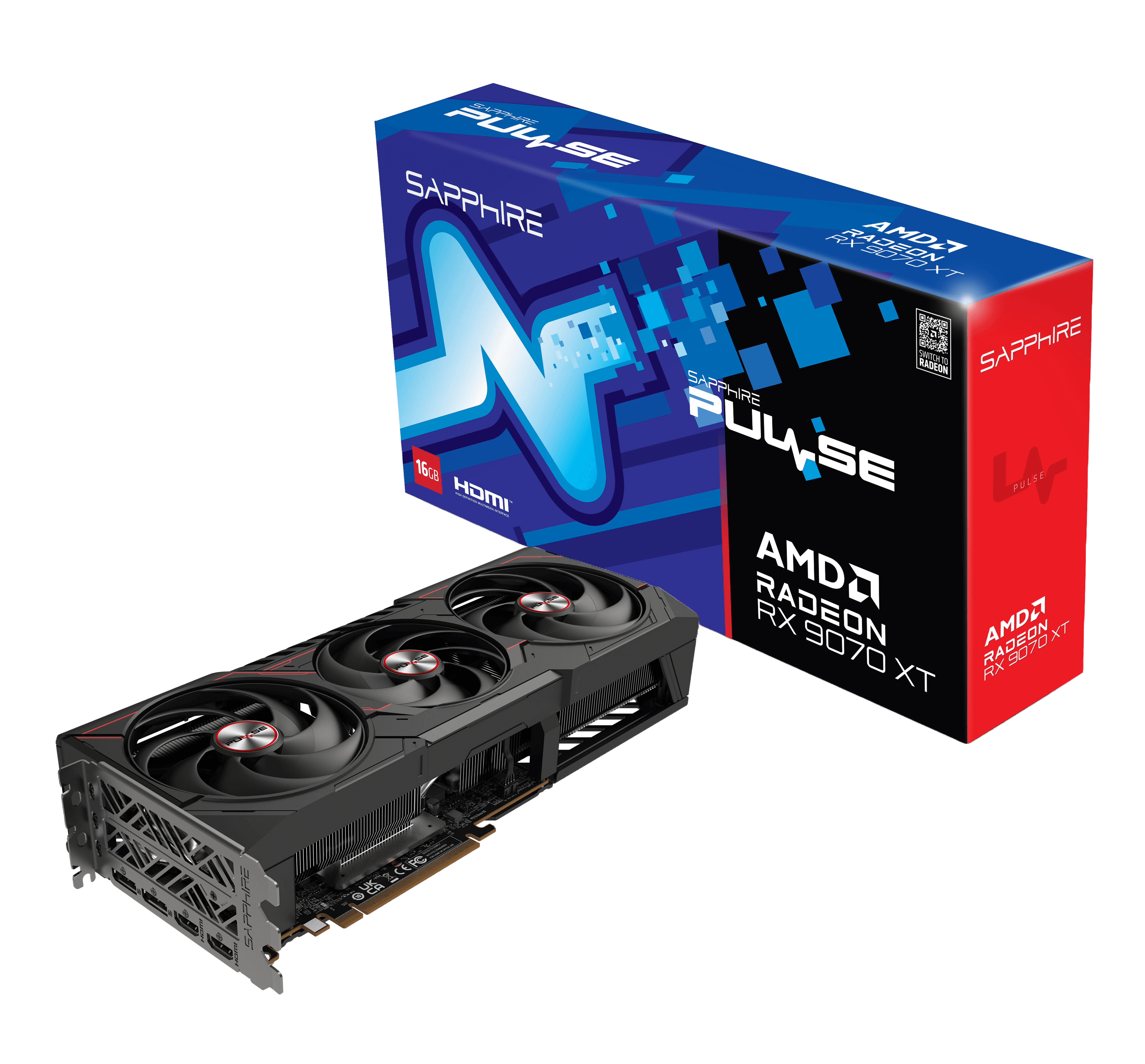 PLACA DE VIDEO SAPPHIRE RX 9070XT PULSE 16GB
