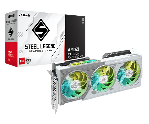 ASROCK PLACA DE VIDEO RX 9060XT STEEL LEGEND 8GB OC