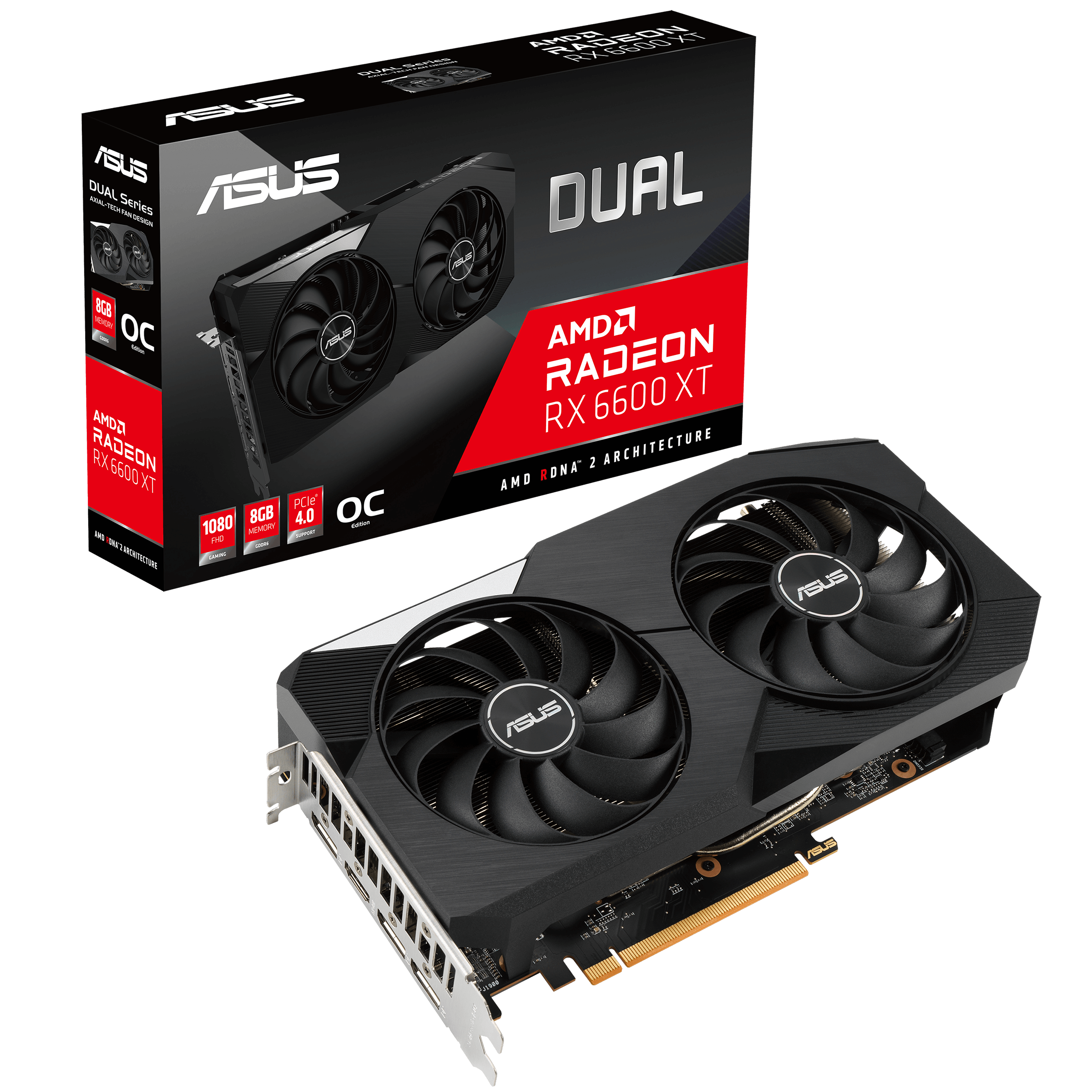 PLACA DE VIDEO ASUS DUAL RX 6600 XT 8GB