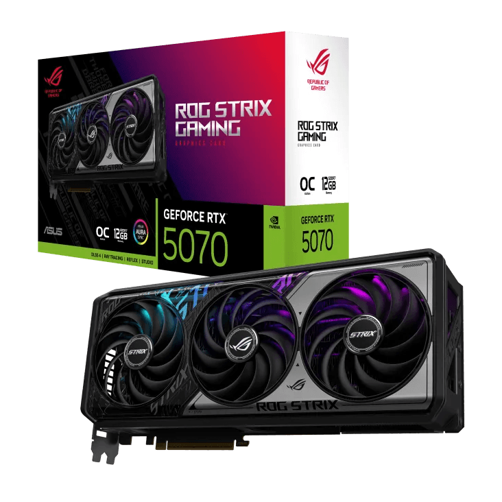 ASUS PLACA DE VIDEO ROG STRIX RTX 5070 12GB OC EDITION