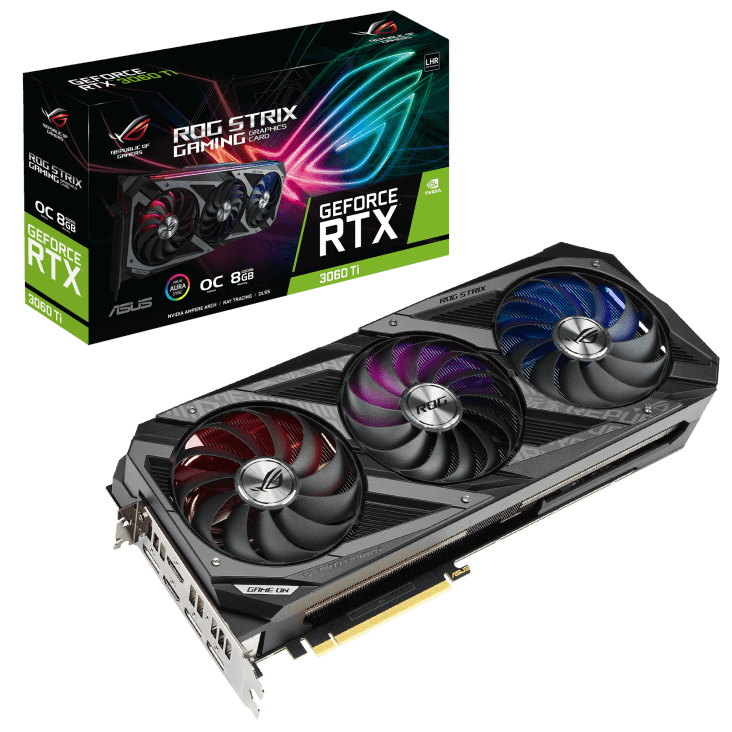 PLACA DE VIDEO ASUS RTX 3060TI ROG STRIX [NUEVA]