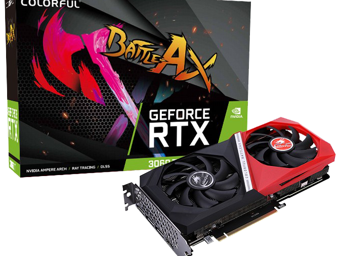 PLACA DE VIDEO COLORFUL RTX 3060TI BATTLEAX [NUEVA]