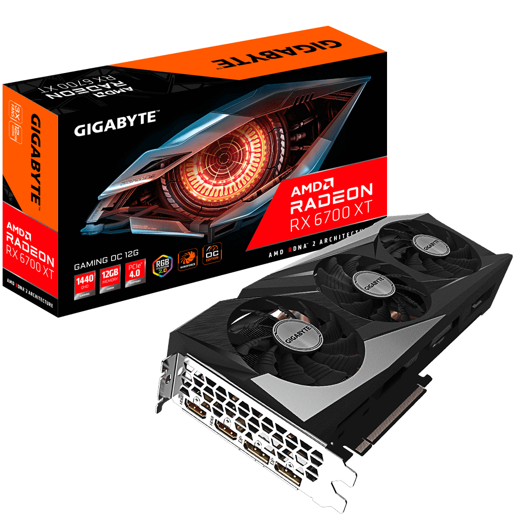 PLACA DE VIDEO GIGABYTE RX 6700 XT GAMING OC