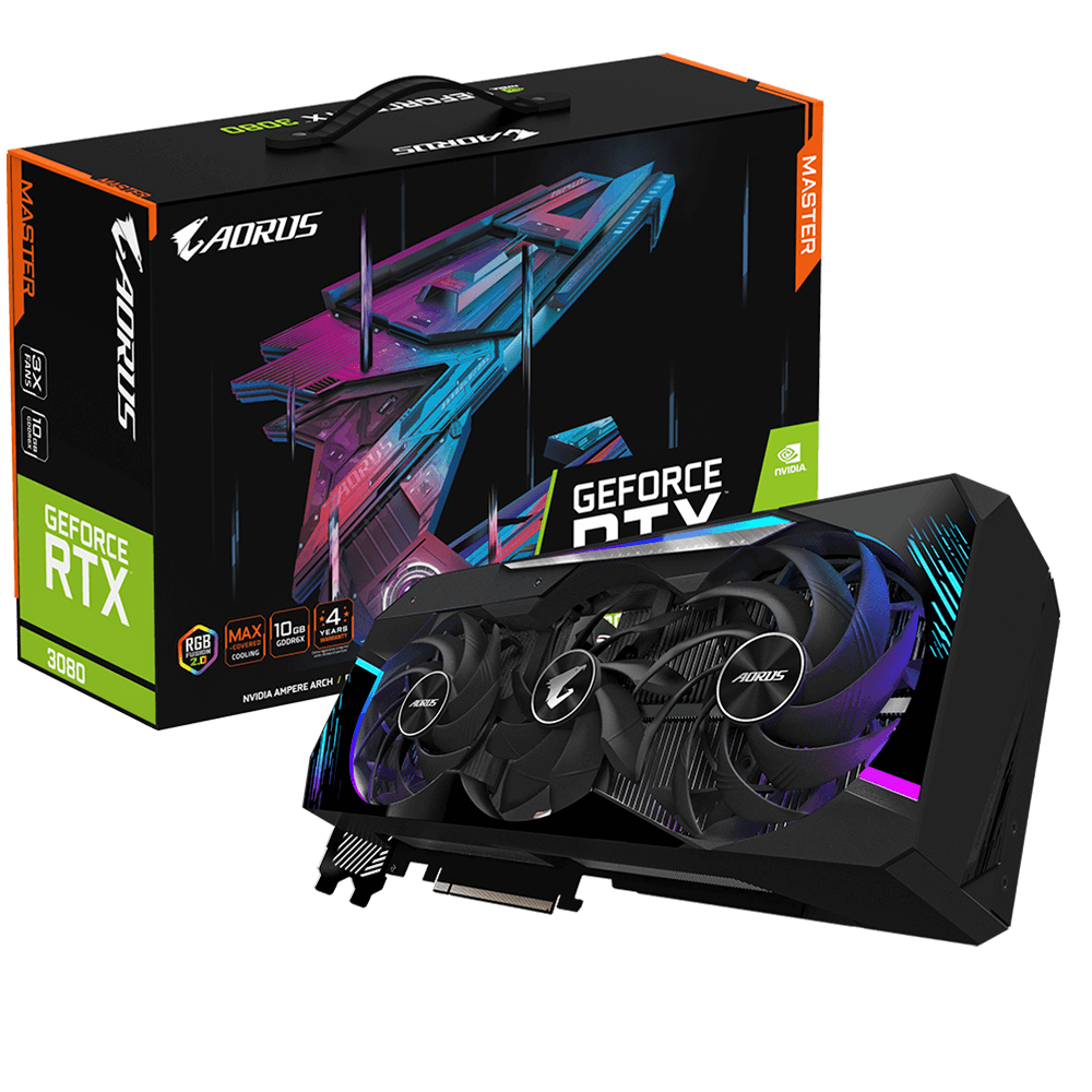 PLACA DE VIDEO GIGABYTE RTX 3080 AORUS MASTER 10GB