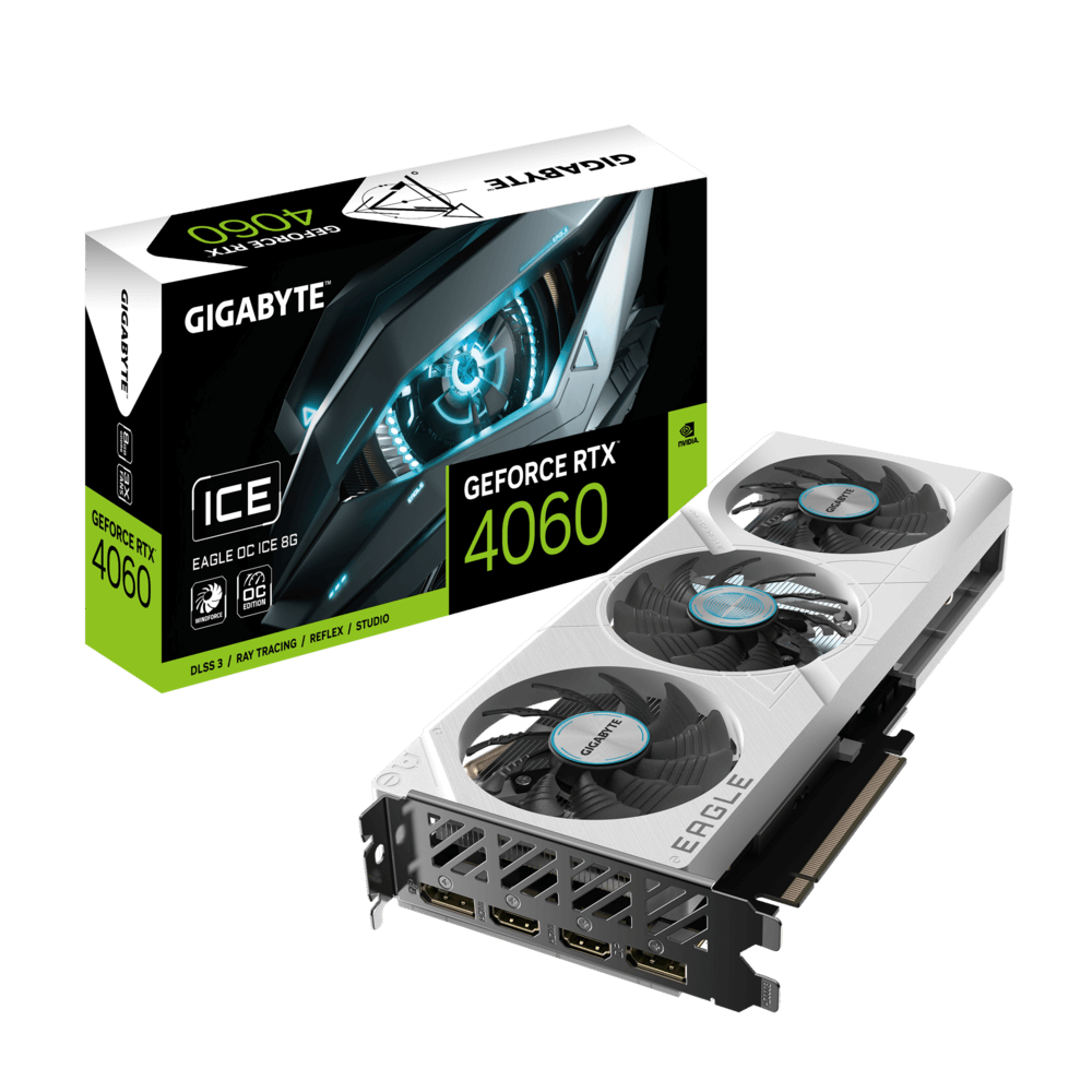 PLACA DE VIDEO GIGABYTE RTX 4060 EAGLE ICE OC