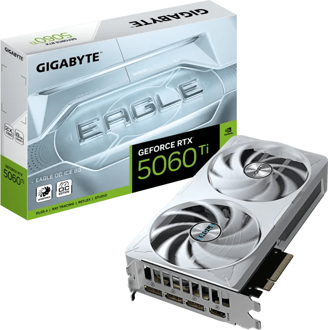 GIGABYTE PLACA DE VIDEO EAGLE RTX 5060TI OC ICE 8GB