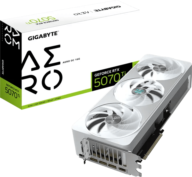 GIGABYTE PLACA DE VIDEO RTX 5070TI AERO OC 16GB