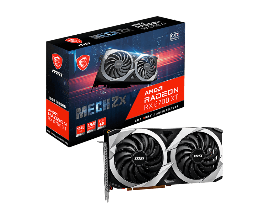 PLACA DE VIDEO MSI RX 6700 XT MECH 2X