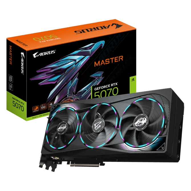 GIGABYTE PLACA DE VIDEO AORUS RTX 5070 MASTER 12GB