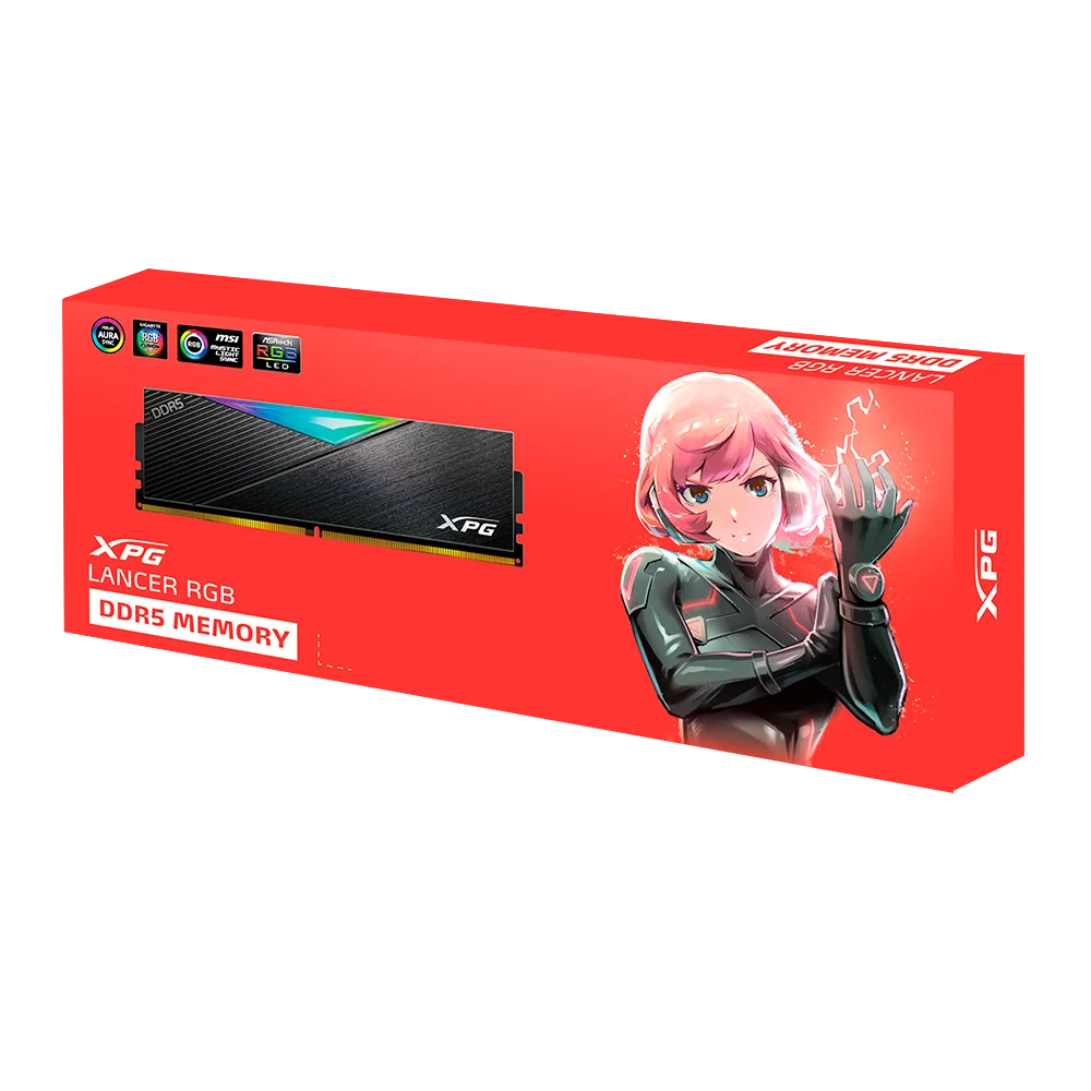RAM ADATA XPG 16GB DDR5 LANCER RGB 6400MHZ CL32
