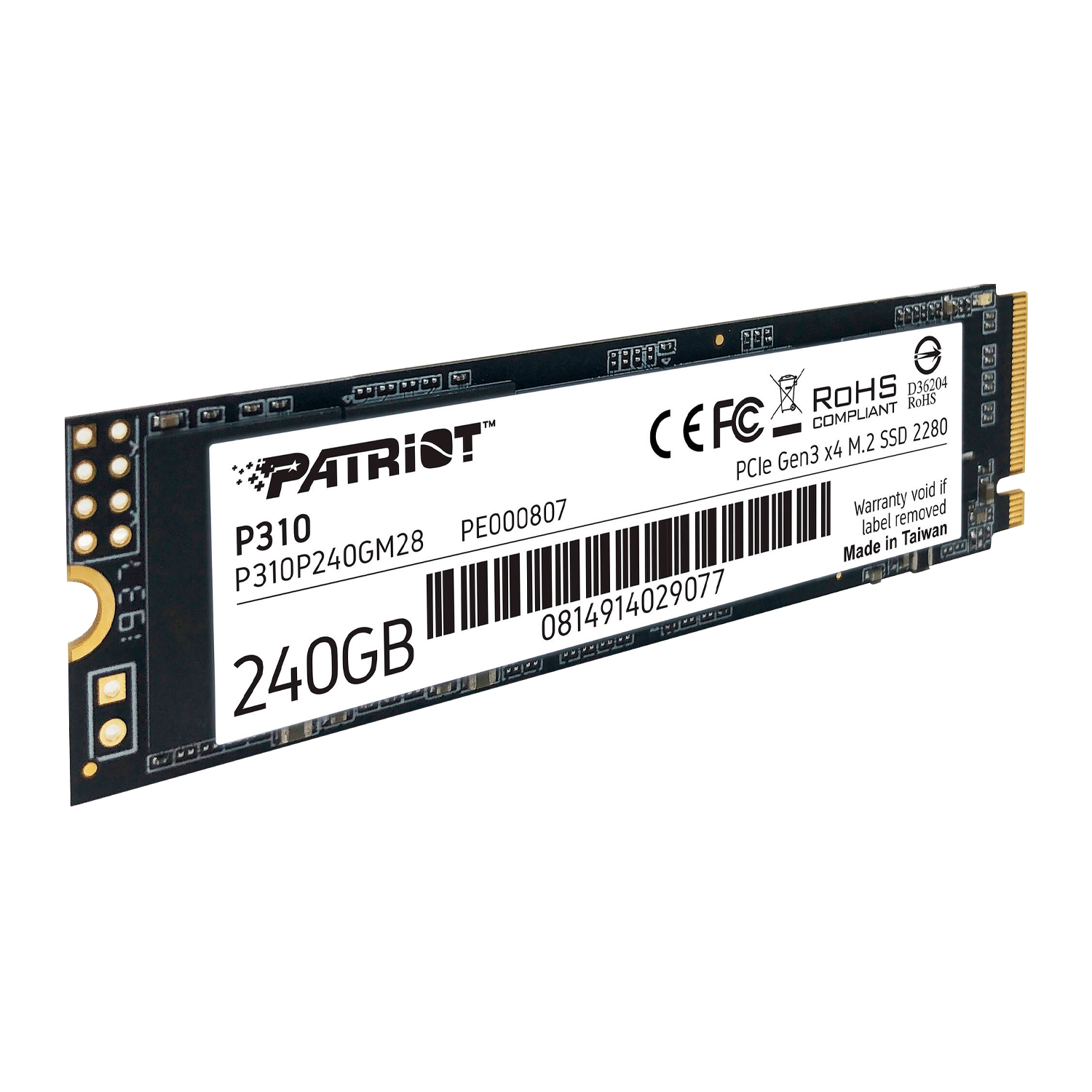 SSD PATRIOT P310 240GB NVME M2