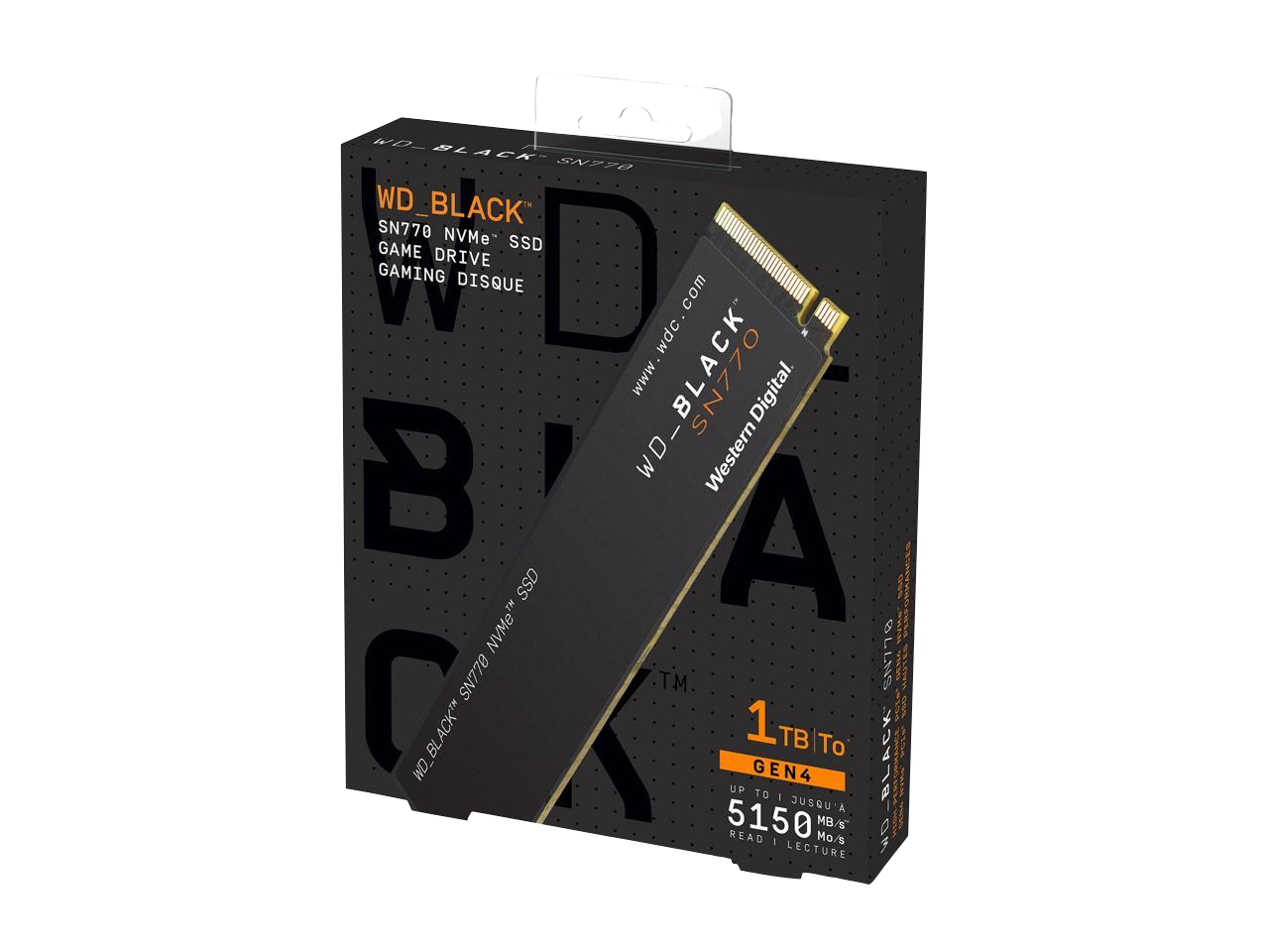 SSD WESTERN DIGITAL SN770 1TB NVME BLACK