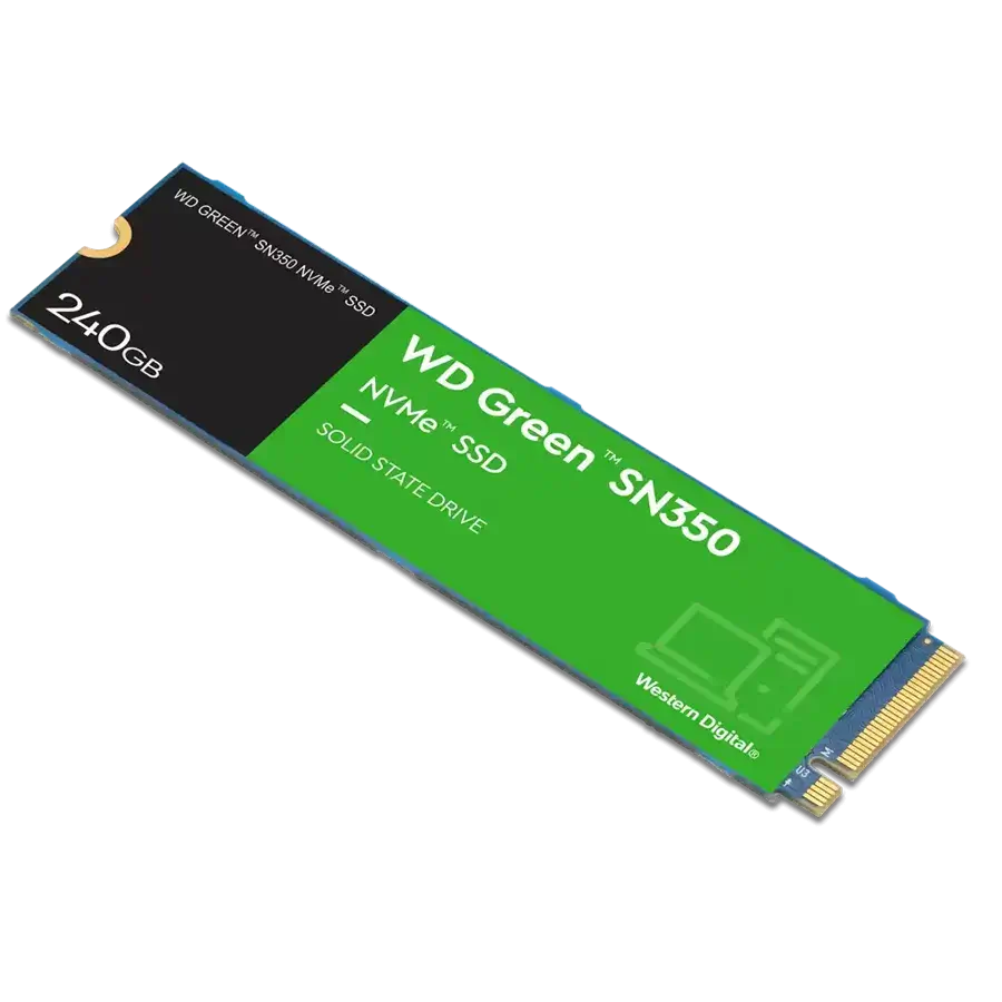 SSD WESTERN DIGITAL GREEN SN350 240GB NVME