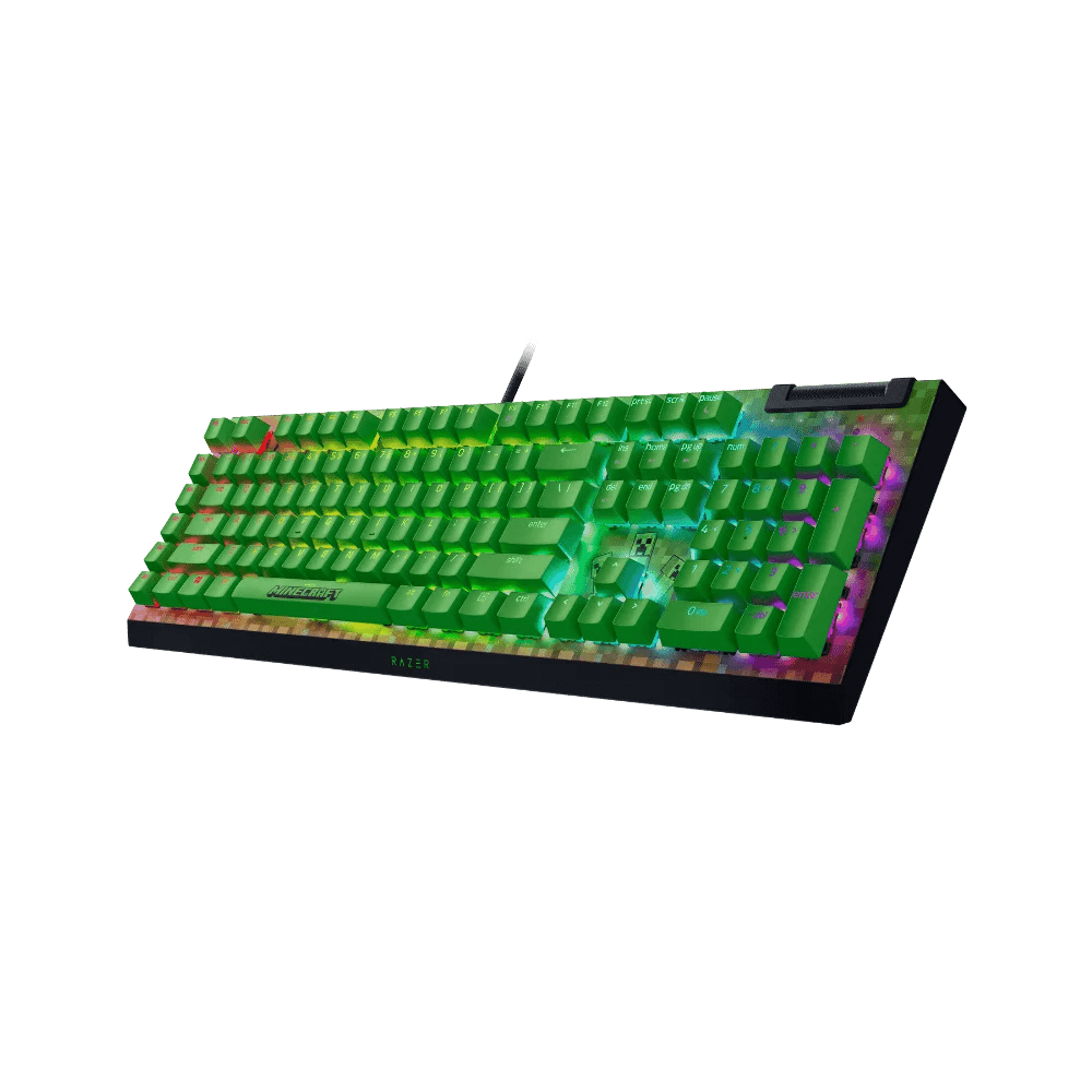 TECLADO RAZER BLACKWIDOW V4 X RGB GREEN MINECRAFT EDITION (US)
